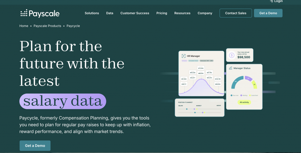 Payscale compensation planning