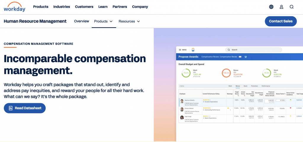 Workday compensation planning
