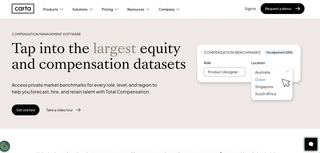 Carta compensation management