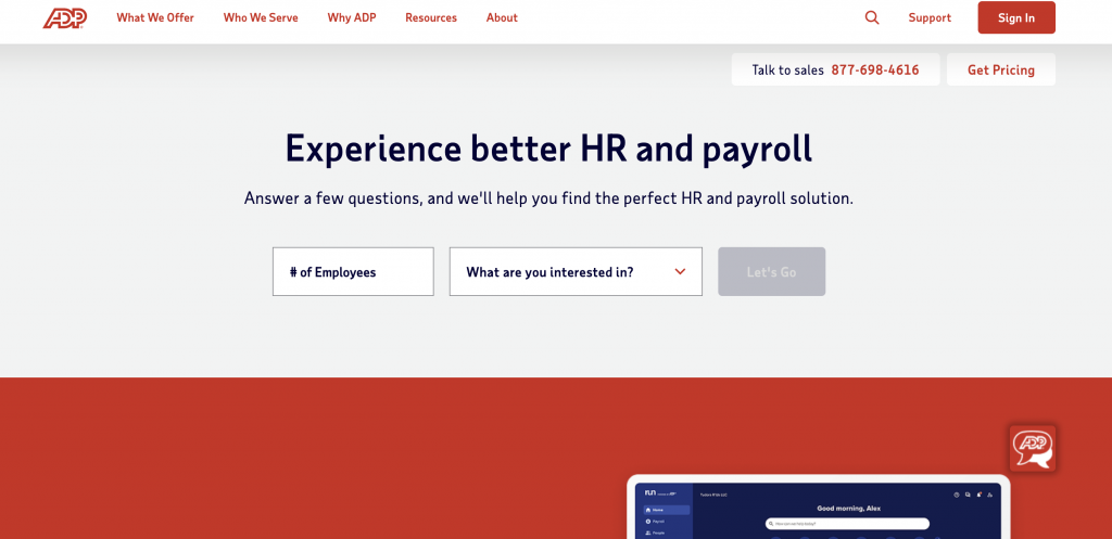 ADP compensation management