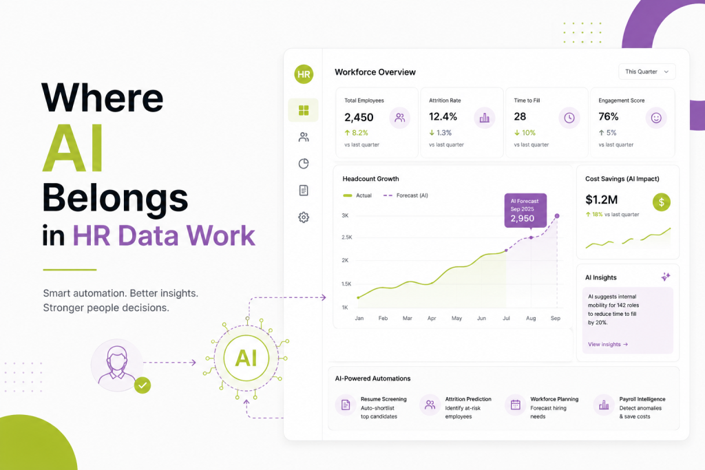 Where AI Belongs in HR Data Work